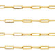 Stainless Steel - Rostfrei Stahl 13mm Gliederkette Gold